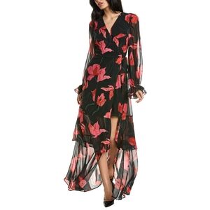 Anthropologie X Hutch Valentina Floral Wrap Maxi Dress